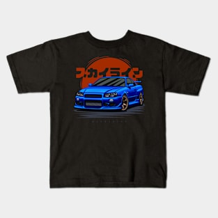 Blue Legend #34 Kids T-Shirt